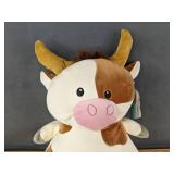 Play Right Hug Me Cow Stuffed Animal 14" Plush - Brand New