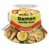 Ramen Chicken Noodle Soup Bucket Hat OSFM - Brand New