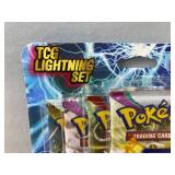 Pokemon TCG Lightning Set - 4 Booster Packs Plus 1 Bonus Card - Brand New