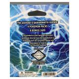 Pokemon TCG Lightning Set - 4 Booster Packs Plus 1 Bonus Card - Brand New