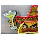 Taco Character LED Neon Wall Sign, 11" x 16" USB, Light-Up Decor