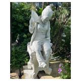 Garden Statue with Torii Gate Decor - Japanese Style