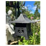 Set of 2 Cast Iron Asian Garden Lanterns