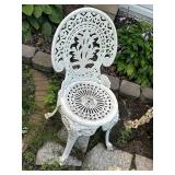 Vintage Cast Iron Garden Furniture Set - 2 Chairs & Table