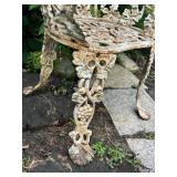 Vintage Cast Iron Garden Furniture Set - 2 Chairs & Table