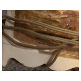 Vintage Floral Decorative Table Clock with Electric Cord