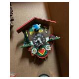 Lot of 5 Decorative Miniature Cuckoo Clocks - Assorted Designs