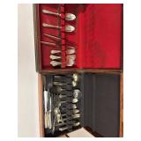 Vintage Silver-Plated Flatware Set in Presentation Case