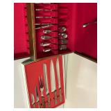 Kitchen Delite Stainless Steel Cutlery & Knife Set with Wooden Handles