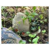 Assorted Ceramic Garden Sculptures - Turtles & Frogs