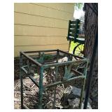 Vintage Metal Garden Decor Set: Plant Stands & Trellises