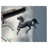 Rustic Wall Decor Lot: Birdhouse, Metal Horse Art, Tree Decoration