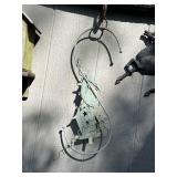 Rustic Wall Decor Lot: Birdhouse, Metal Horse Art, Tree Decoration