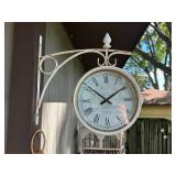 Vintage Outdoor Wall Decor Lot: Kensington Clock, Thermometer, Birdhouse
