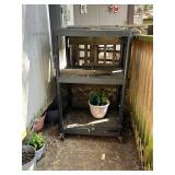 Luxor 3-Tier Utility Cart with Wheels for Workshop or Storage