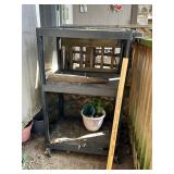 Luxor 3-Tier Utility Cart with Wheels for Workshop or Storage
