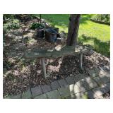 Rustic Wooden Garden Bench for Outdoor Decor