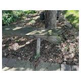 Rustic Wooden Garden Bench for Outdoor Decor