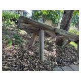 Rustic Wooden Garden Bench for Outdoor Decor