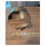 Vintage Howard Miller Brass Desk Clock with Minimalist Design