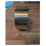 Vintage Howard Miller Brass Desk Clock with Minimalist Design