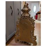Ornate Antique-Style Gilt Mantel Clock with Roman Numerals