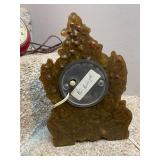 Vintage Electric Mantel Clock with Decorative Cherub Detail