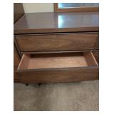 Mid-Century Modern Dresser and Chest Set with Mirror