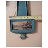 Vintage Gilbert Wall Clock with Painted Landscape Panel