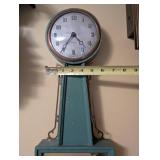 Vintage Gilbert Wall Clock with Painted Landscape Panel