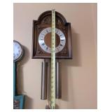 Tempus Fugit Wall Clock with Weights and Pendulum, 25 Inch Height