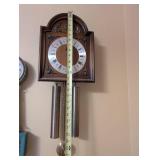 Tempus Fugit Wall Clock with Weights and Pendulum, 25 Inch Height
