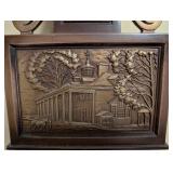 General Electric Wall Clock with Colonial Relief Design, 26 Inches Tall