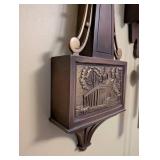 General Electric Wall Clock with Colonial Relief Design, 26 Inches Tall