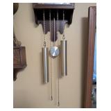 Pinec Wall Clock with Pendulum and Weights, Wood Case