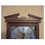 Pinec Wall Clock with Pendulum and Weights, Wood Case