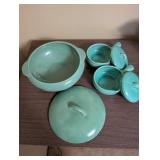 Collection of Vintage Ceramic Serving Pieces - Stangl, Frankoma, and Red Wing