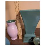 Set of 7 Vintage Art Pottery Vases and Bowls Including Haeger USA