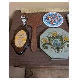 Lot of Scandinavian Folk Art Decor and Flags