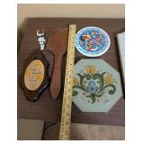 Lot of Scandinavian Folk Art Decor and Flags