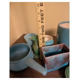 Collection of Vintage Pottery Bowls, Vases, Planters, and Dishes