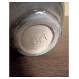 Set of 5 Mexican Black Pottery Miniatures and Ashtray