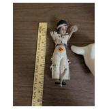 Collection of 5 Native American Style Figurines and Pottery Decor