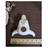 Collection of 5 Native American Style Figurines and Pottery Decor