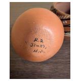 Set of 7 Miniature Hand Painted Southwestern Pottery Vases and Pots