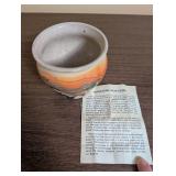 Set of 8 Nemadji Pottery Vases and Bowls with Swirl Patterns