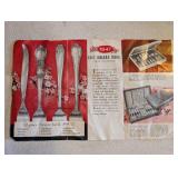 1847 Rogers Bros Flair Silverplate Flatware Set with Chest