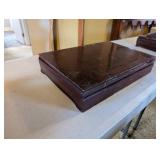 1847 Rogers Bros Flair Silverplate Flatware Set with Chest