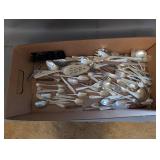 Collection of Vintage Silver-Plated Flatware and Serving Pieces