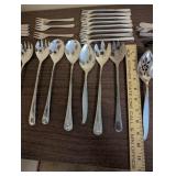Collection of Vintage Silver-Plated Flatware and Serving Pieces